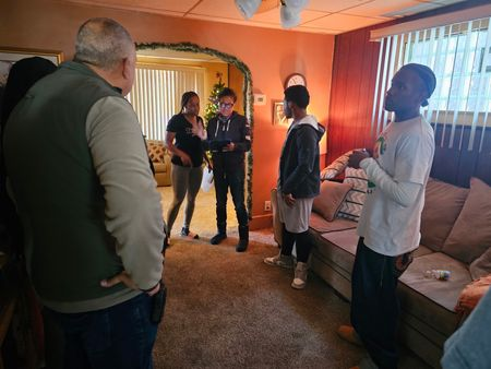 Group in a room
